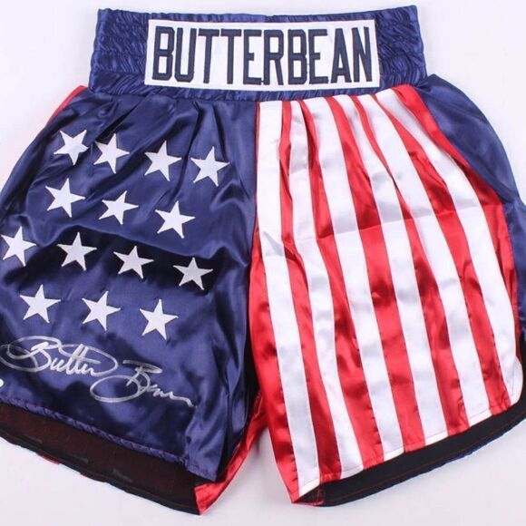 Eric "Butterbean" Esch Signed USA Boxing Trunks - Picture 1 of 4